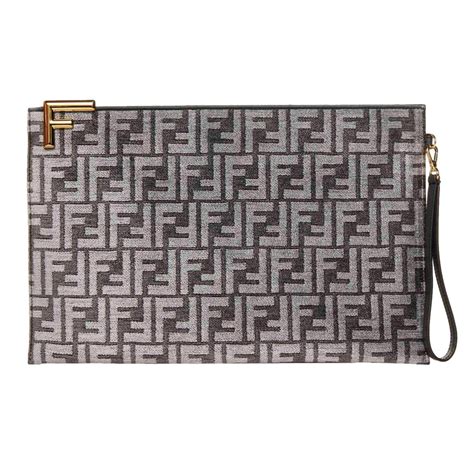 fendi ff motif clutch|fendi chenille bag.